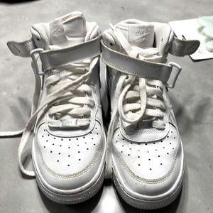 Nike White High-Top Athletic Sneakers